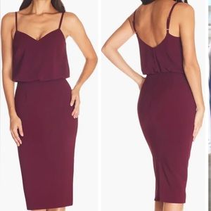 Dress The Population Alondra Blouson Sheath Dress